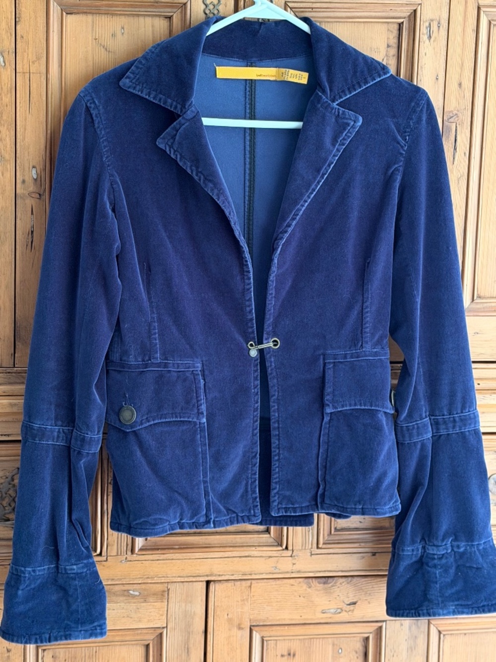 Rich blue velvet blazer